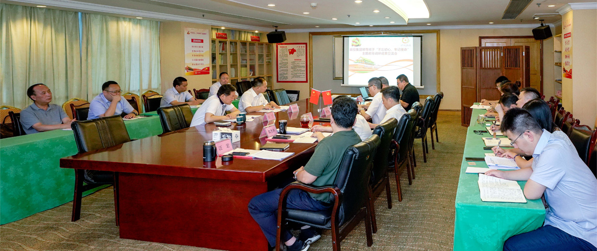 尊龙凯时集团领导班子召开“不忘初心、牢记使命”主题教育调研成果交流会